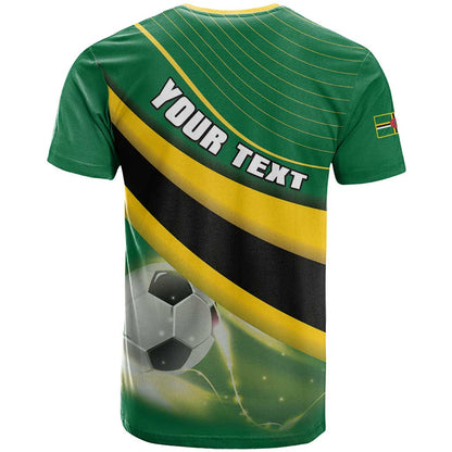 Personalised Dominica Football T-Shirt Sporty Style Graphic Tee