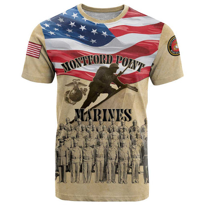 Montford Point Marines 1942-1949 T-Shirt The First Black Marines Graphic Tee