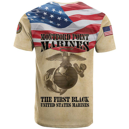 Montford Point Marines 1942-1949 T-Shirt The First Black Marines Graphic Tee