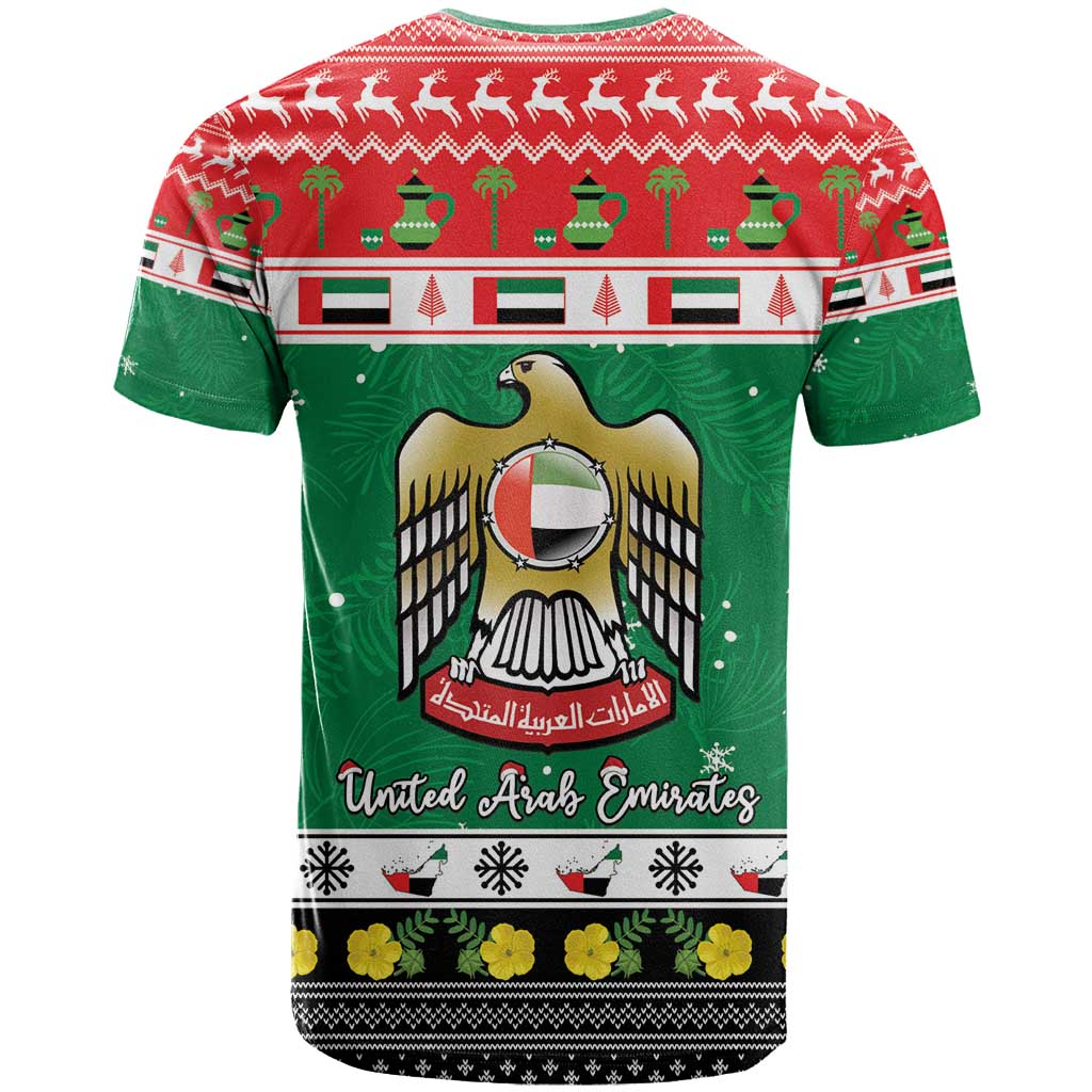 United Arab Emirates Christmas T-Shirt Coat Of Arms Eid Milad Majid Graphic Tee