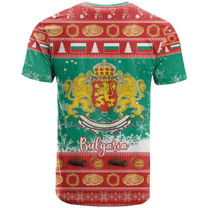 Bulgaria Christmas T-Shirt Coat Of Arms Vesela Koleda Graphic Tee