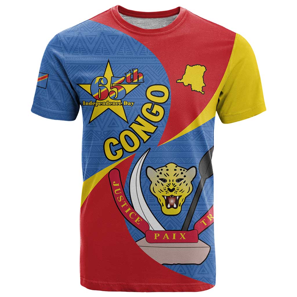 Congo-Kinshasa T-Shirt 65th Anniversary Of Independence Graphic Tee