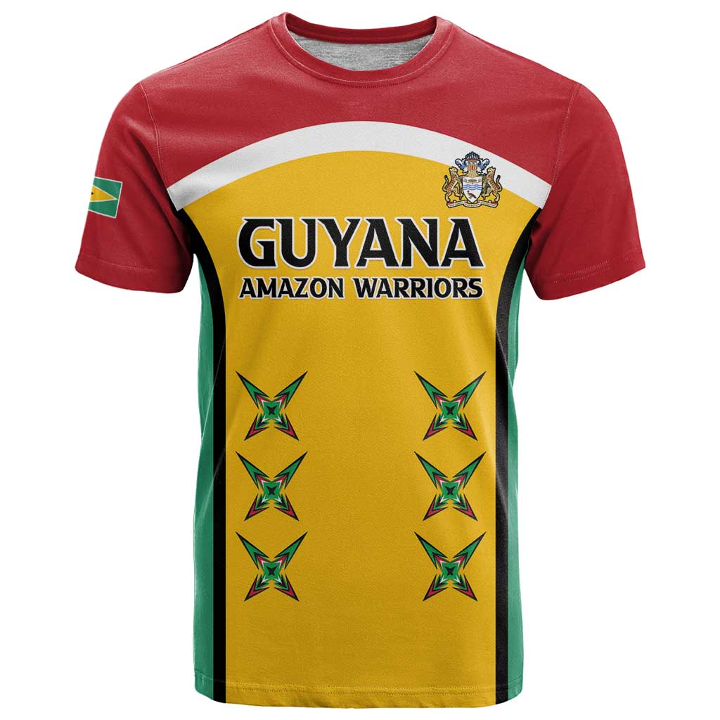Custom Guyana Cricket T-Shirt Come On Amazon Warriors Graphic Tee