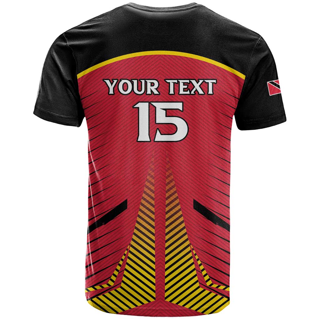 Custom Trinidad and Tobago Cricket T-Shirt Wave Yuh Flag - Trinbago Strong Graphic Tee