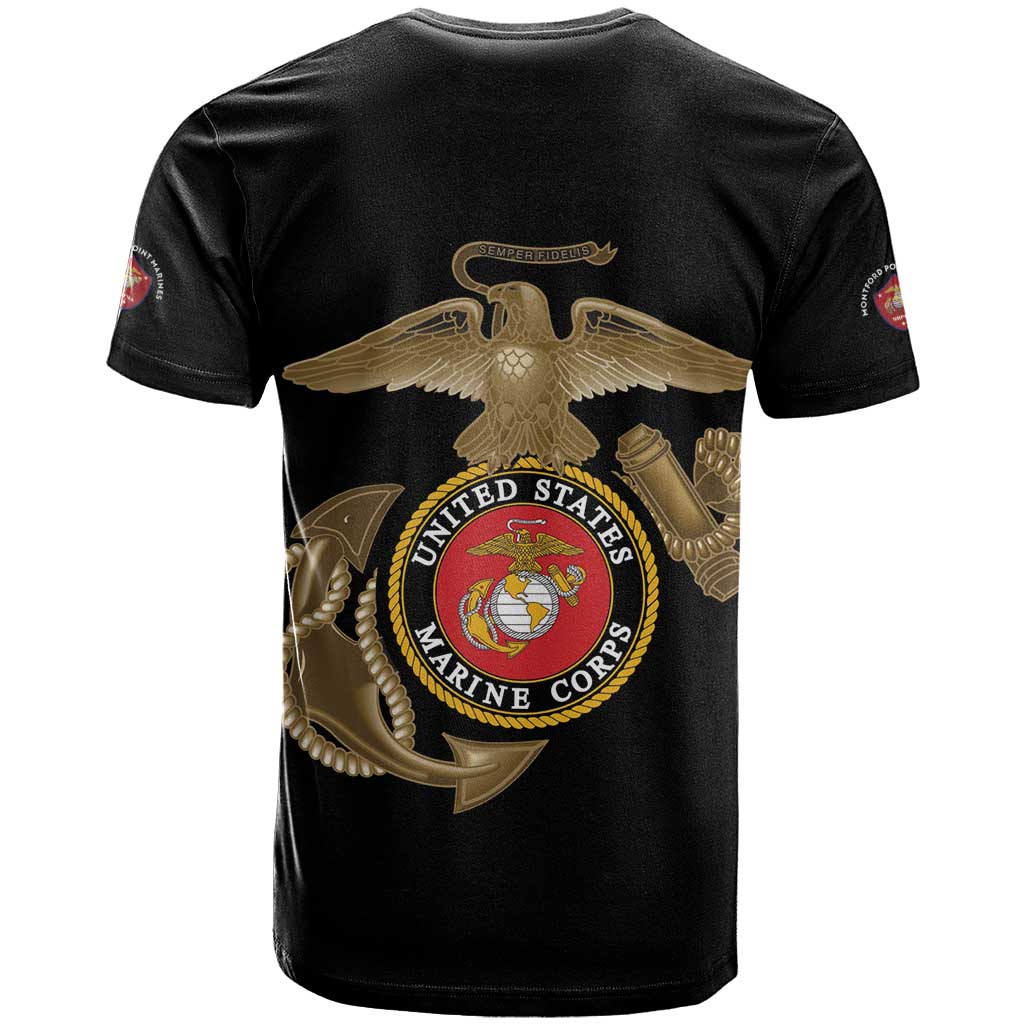 Montford Point Marines T-Shirt The Right To Fight - Black Graphic Tee