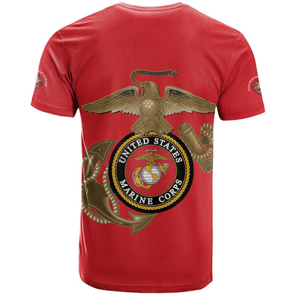 Montford Point Marines T-Shirt The Right To Fight - Red Graphic Tee