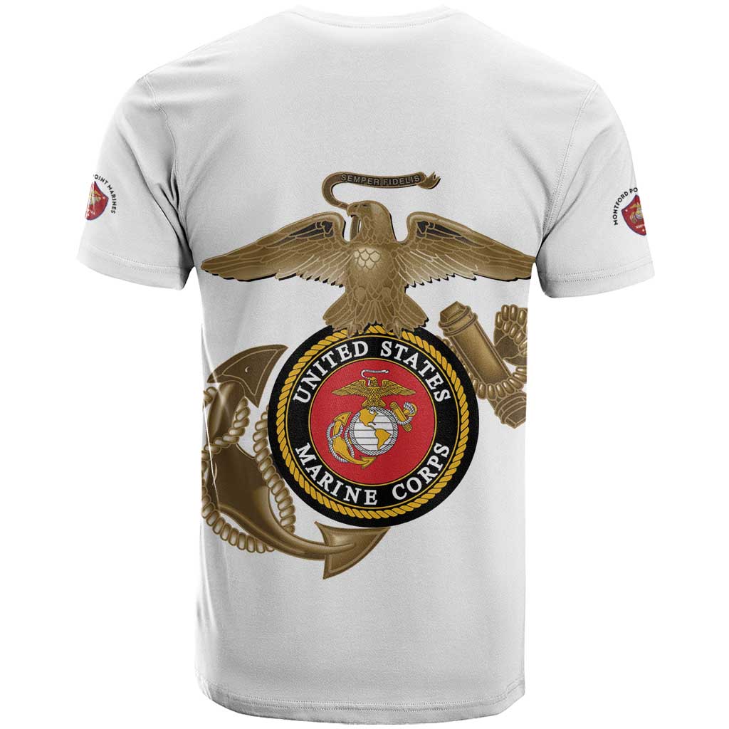 Montford Point Marines T-Shirt The Right To Fight - White Graphic Tee