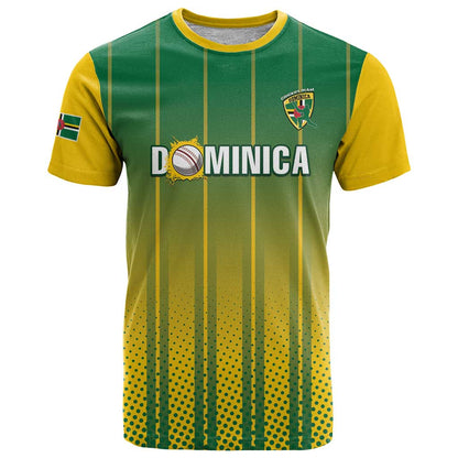 Custom Dominica Cricket T-Shirt Sporty Style Graphic Tee