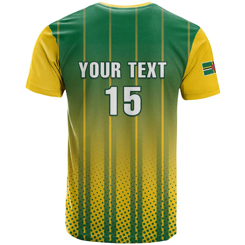 Custom Dominica Cricket T-Shirt Sporty Style Graphic Tee