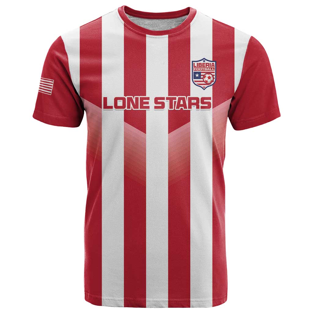 Custom Liberia Football T-Shirt Sporty Style Graphic Tee