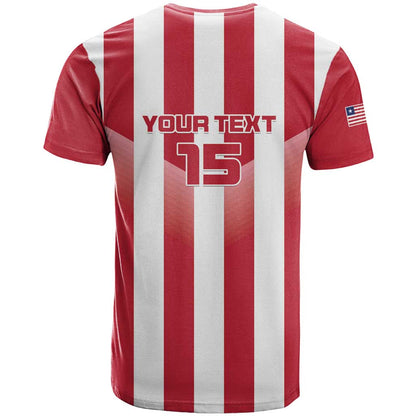 Custom Liberia Football T-Shirt Sporty Style Graphic Tee