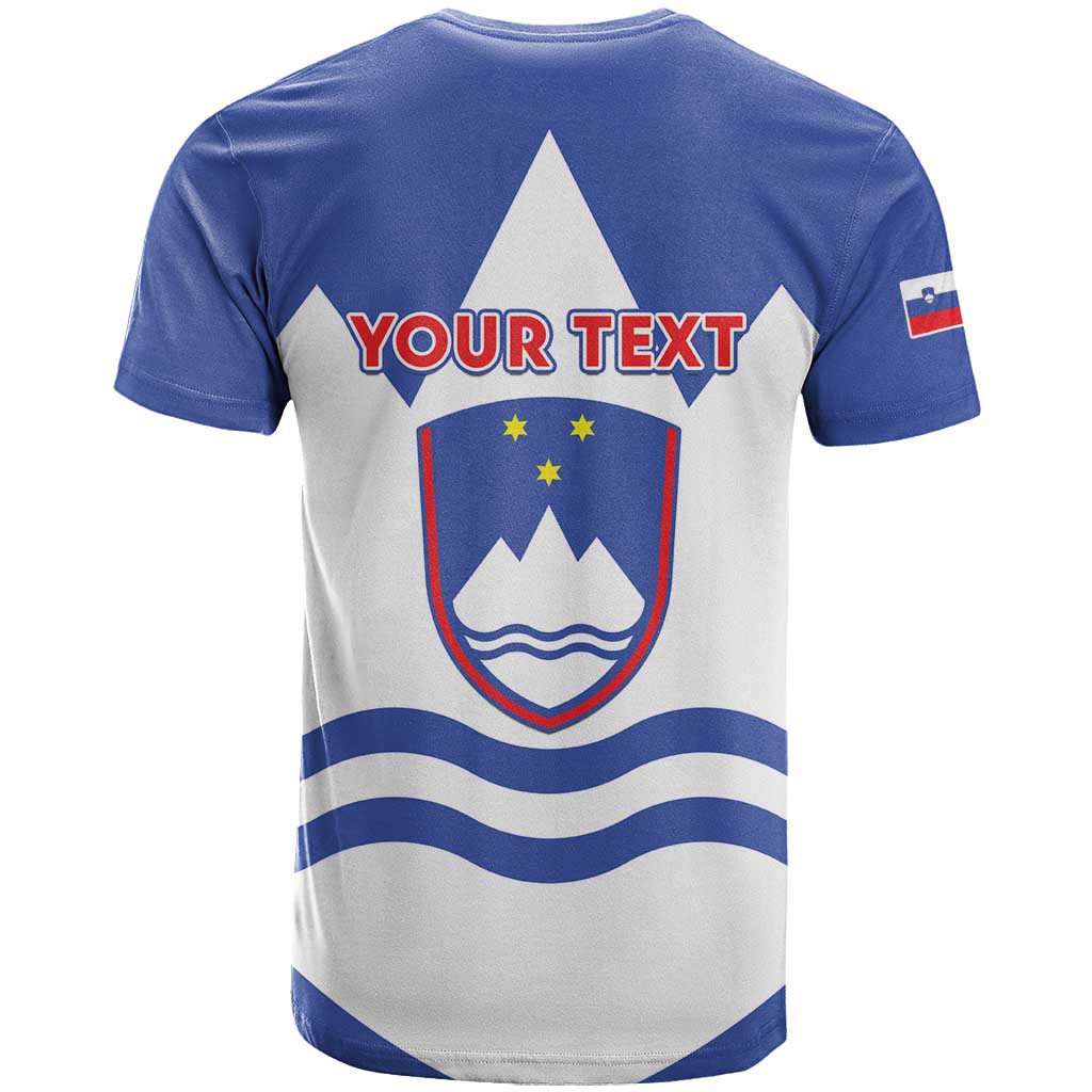 Personalised Slovenia Independence Day T-Shirt Flag Map With Coat Of Arms Graphic Tee