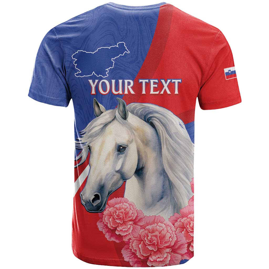Personalised Balkan Lipizzaner Horse Slovenia T-Shirt Carnation Sporty Style Graphic Tee