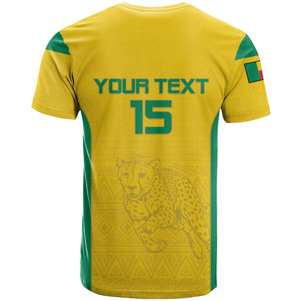 Custom Benin Football T-Shirt Go Champions Les Guepards Graphic Tee