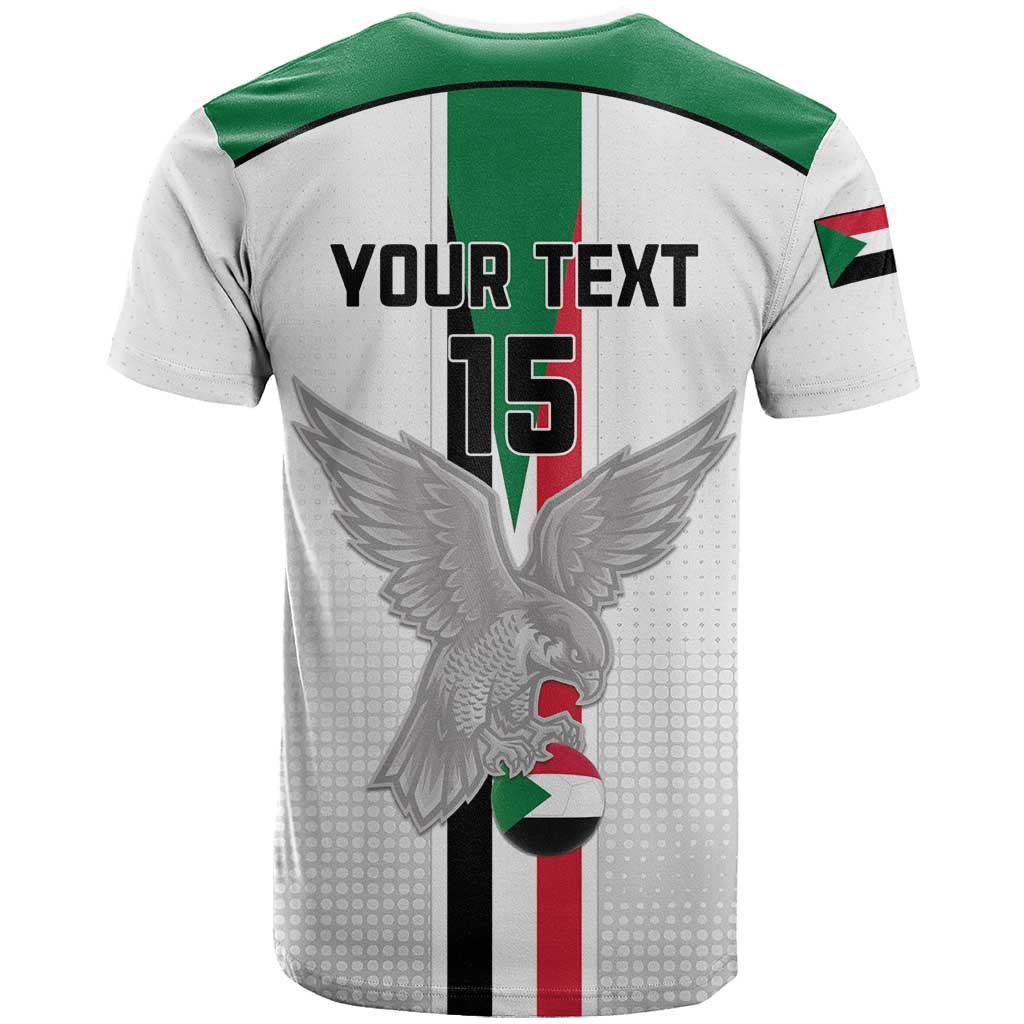 Custom Sudan Football T-Shirt Go Champions Falcons of Jediane Graphic Tee