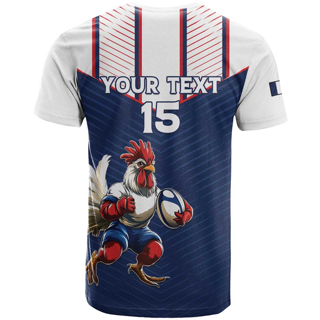 France Rugby Custom T-Shirt Allez Les Bleus - Sporty Style Graphic Tee