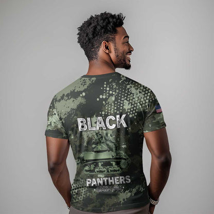 761st Tank Battalion Black Panthers T-Shirt WWII Military Camouflage Graphic Tee