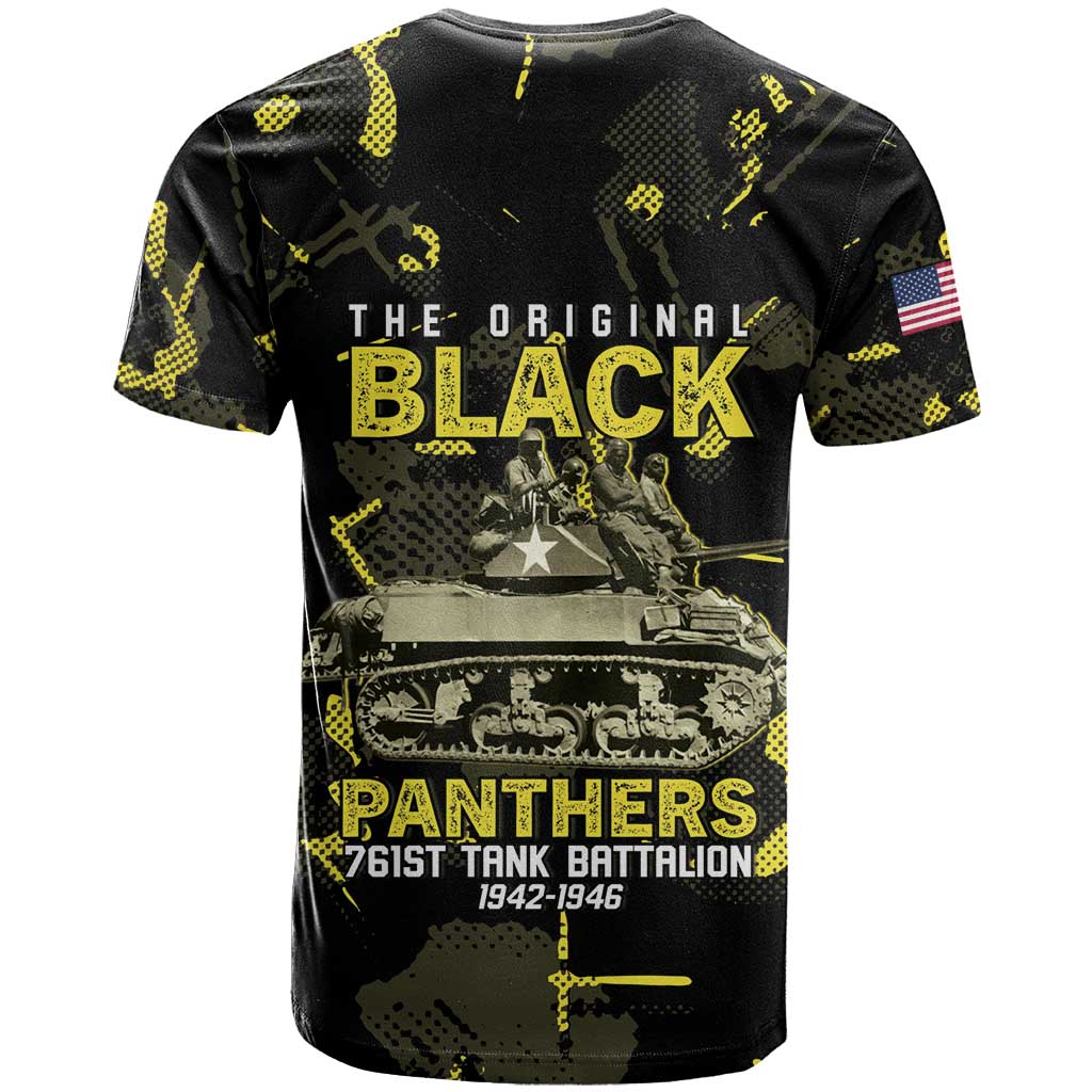 The Original Black Panthers 761st Tank Battalion T-Shirt African American Heroes Graphic Tee