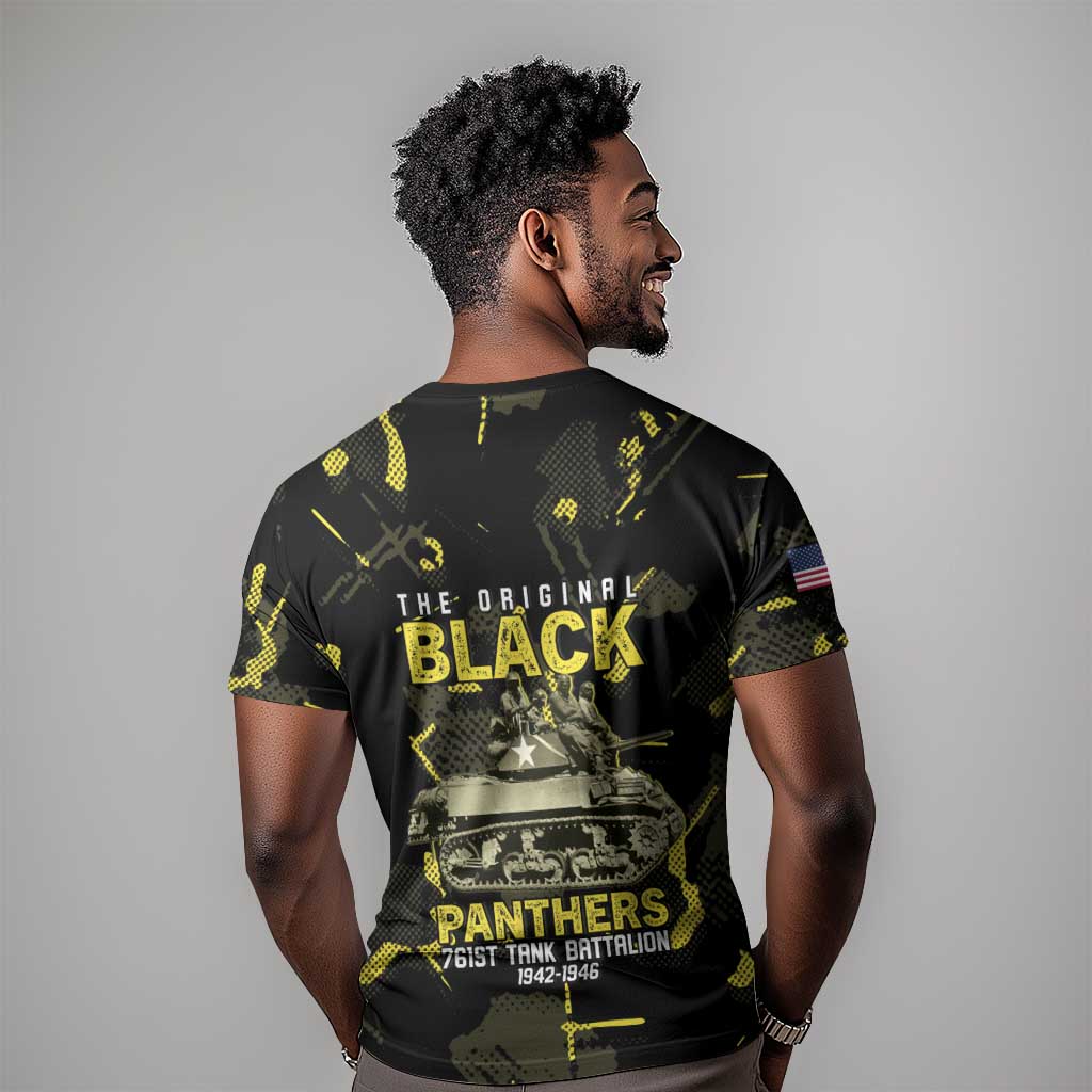The Original Black Panthers 761st Tank Battalion T-Shirt African American Heroes Graphic Tee