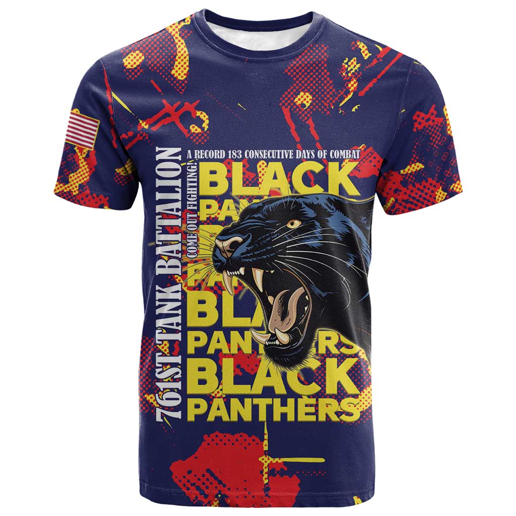 761st Tank Battalion Black Panthers T-Shirt Legendary African American WWII Graphic Tee