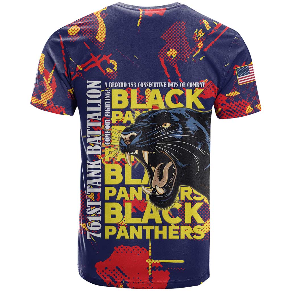 761st Tank Battalion Black Panthers T-Shirt Legendary African American WWII Graphic Tee