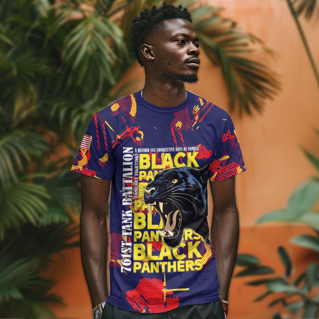 761st Tank Battalion Black Panthers T-Shirt Legendary African American WWII Graphic Tee