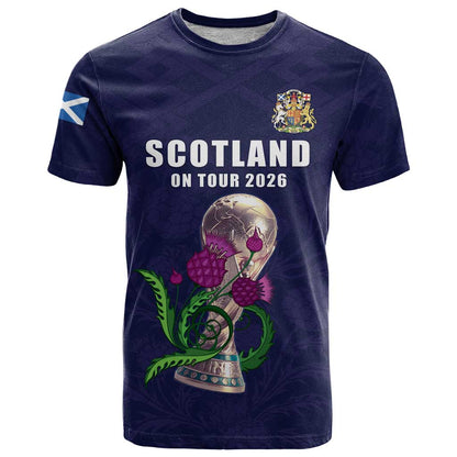 Custom Football Scotland T-Shirt On Tour 2026 Graphic Tee