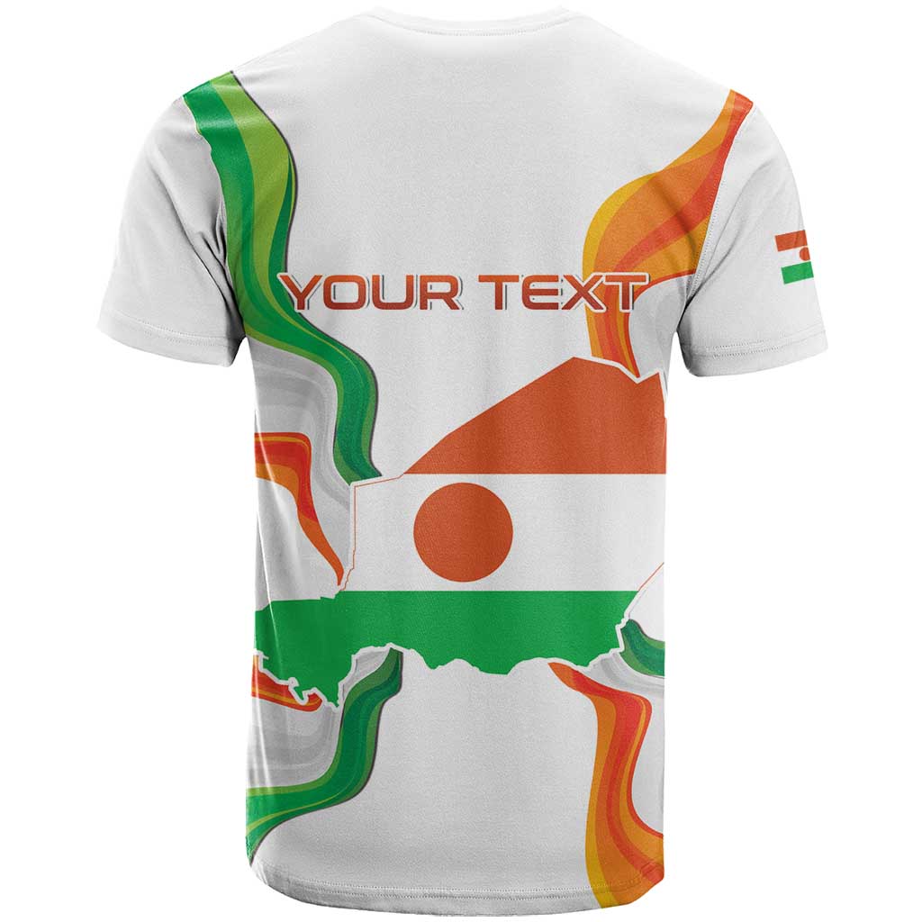 Personalized Niger Republic Day T-Shirt Coat Of Arms With Flag Graphic Tee
