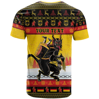 Personalised Germany Christmas T-Shirt Merry Krampus Graphic Tee
