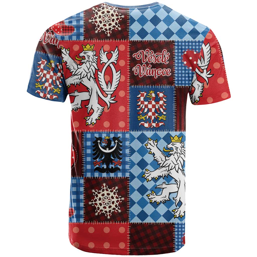 Czech Christmas Patchwork T-Shirt Graphic Tee