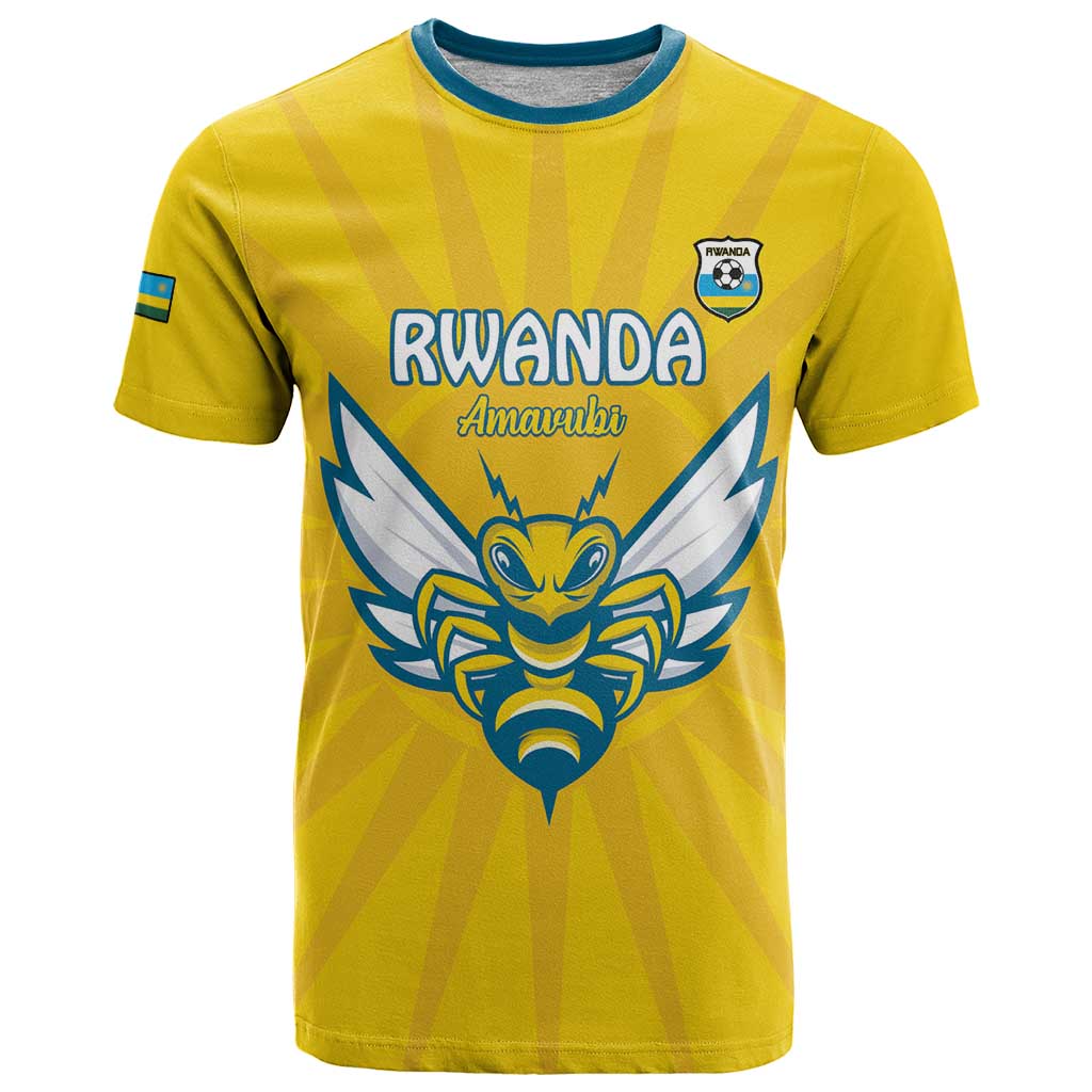 Custom Rwanda Football T-Shirt Go Amavubi Graphic Tee
