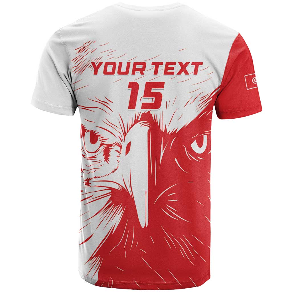 Custom Tunisia Football T-Shirt Go Eagles of Carthage Graphic Tee