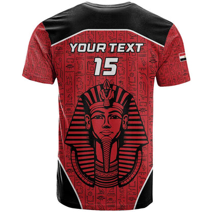 Custom Egypt Football T-Shirt Go Pharaohs Graphic Tee