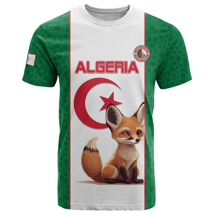 Custom Algeria Football T-Shirt Go Fennec Foxes Graphic Tee