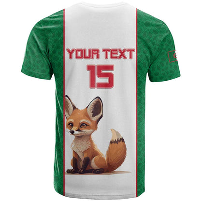 Custom Algeria Football T-Shirt Go Fennec Foxes Graphic Tee
