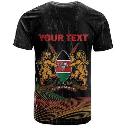Personalized Kenya Black History Month T-Shirt Live It Learn It Make It Graphic Tee