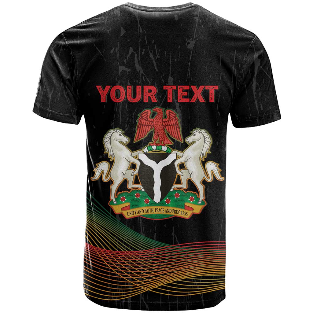 Personalized Nigeria Black History Month T-Shirt Live It Learn It Make It Graphic Tee