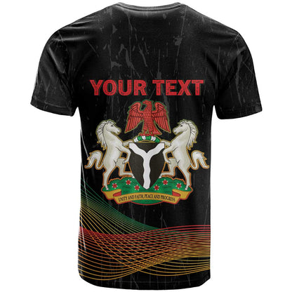 Personalized Nigeria Black History Month T-Shirt Live It Learn It Make It Graphic Tee