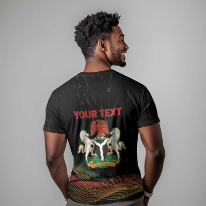 Personalized Nigeria Black History Month T-Shirt Live It Learn It Make It Graphic Tee