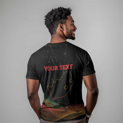 Personalized South Africa Black History Month T-Shirt Live It Learn It Make It Graphic Tee