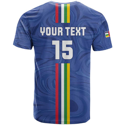 Custom Central African Republic Football T-Shirt Go Les Fauves Go Graphic Tee