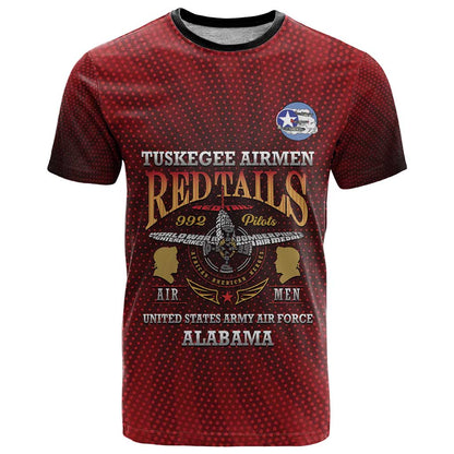 Personalized Red Tails Legacy T-Shirt Tuskegee Airmen WWII Heroes Graphic Tee
