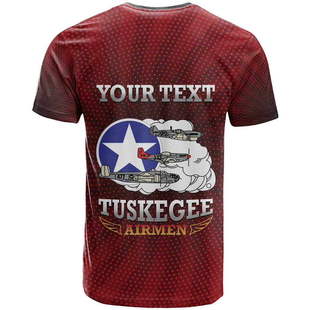 Personalized Red Tails Legacy T-Shirt Tuskegee Airmen WWII Heroes Graphic Tee