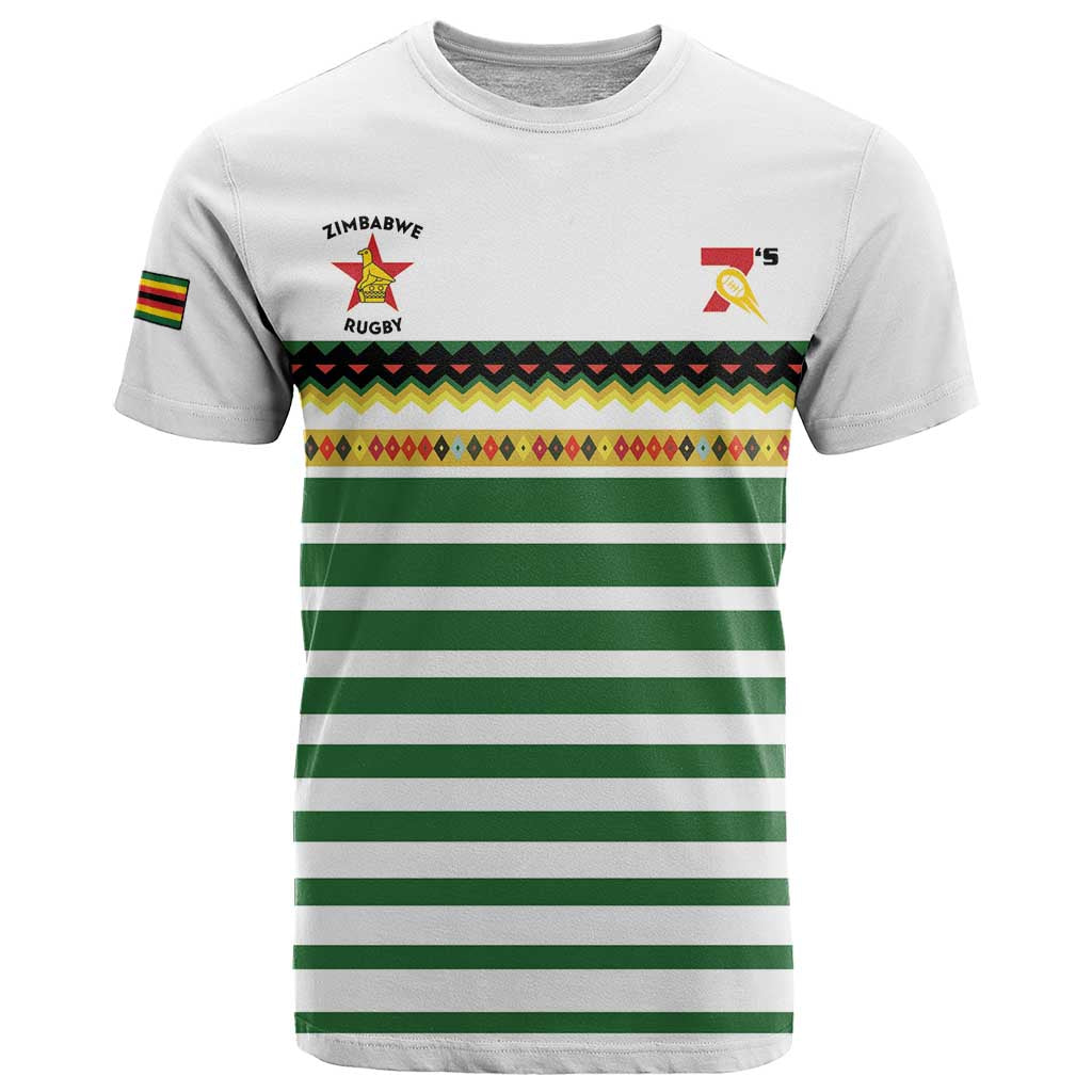 Zimbabwe Rugby Sevens Custom T-Shirt Go Cheetahs Go Graphic Tee