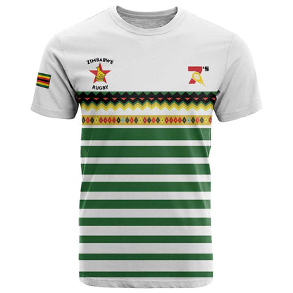 Zimbabwe Rugby Sevens Custom T-Shirt Go Cheetahs Go Graphic Tee