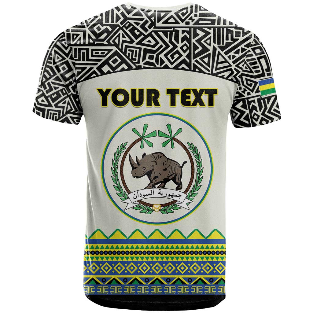 Personalized Sudan 1956-1970 T-Shirt With African Pattern Graphic Tee