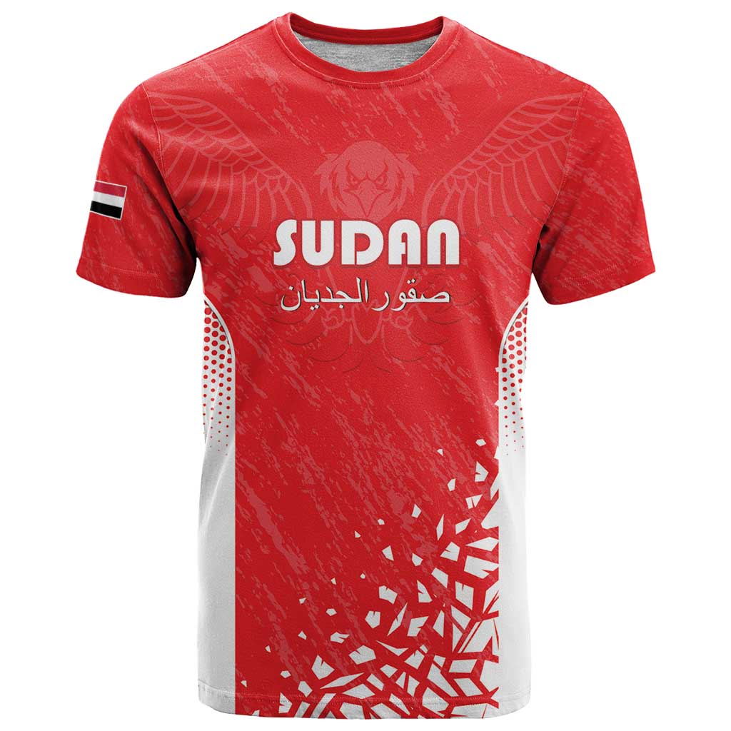 Custom Sudan Football T-Shirt Come On Falcons of Jediane Graphic Tee