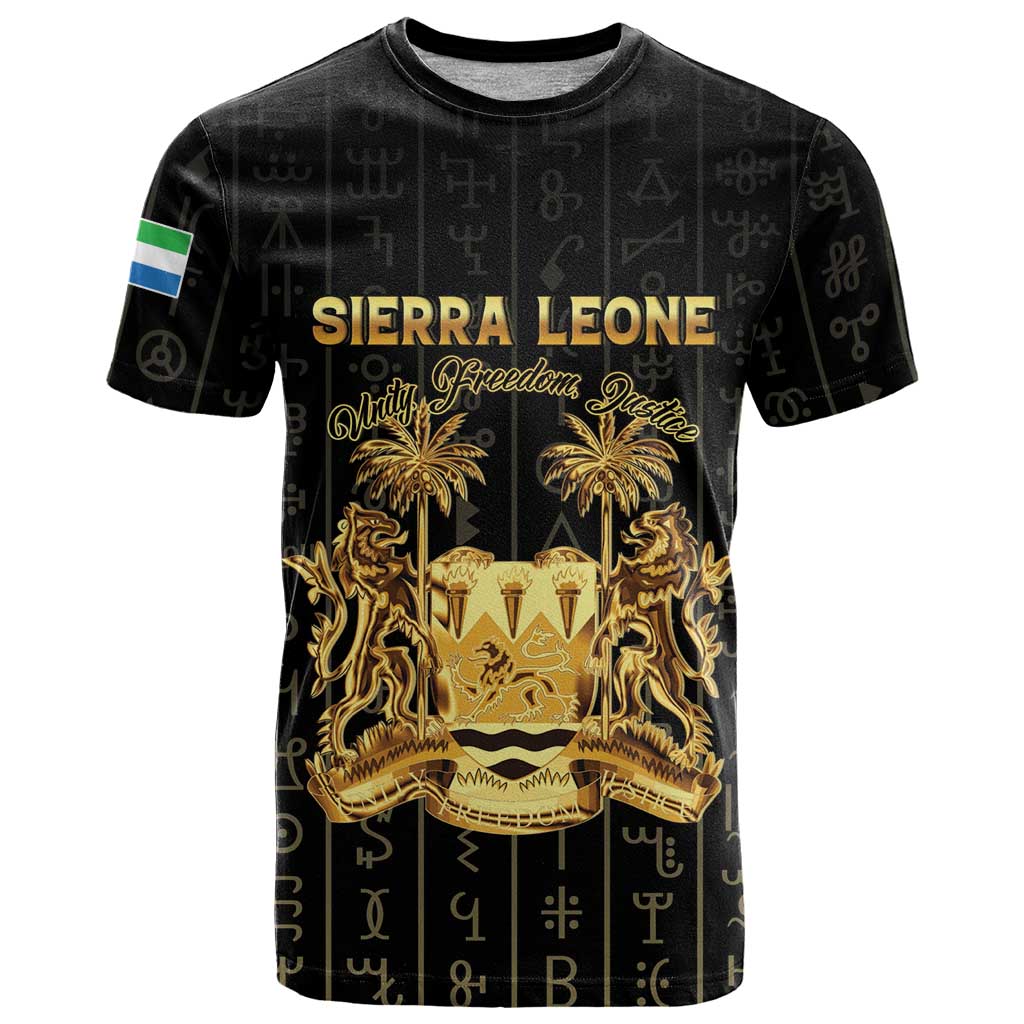 Personalized Sierra Leone Vai Syllabary Vertical Pattern T-Shirt Graphic Tee