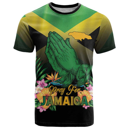 Personalized Pray For Jamaica T-Shirt Jamaica Strong Graphic Tee