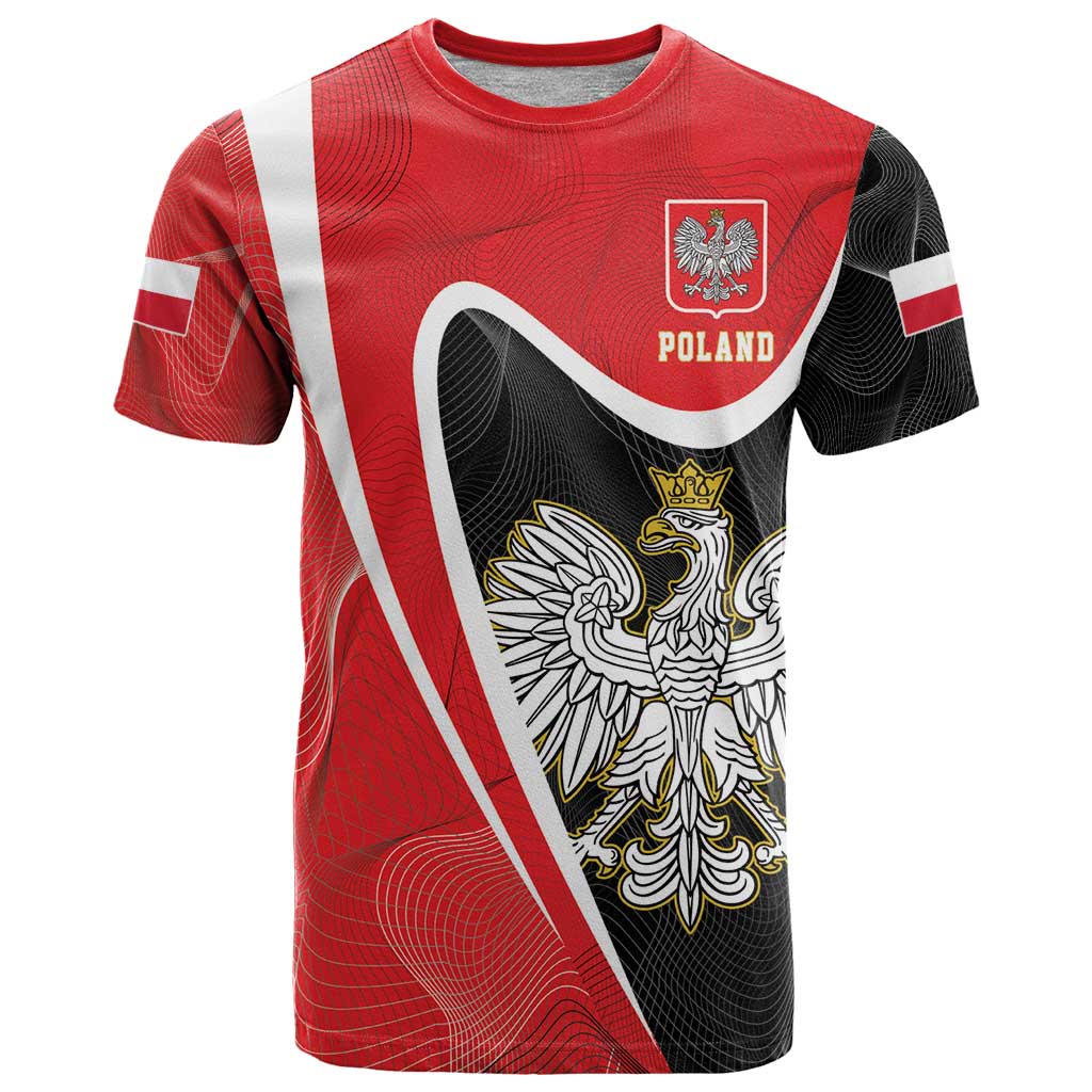 Poland White Crowned Eagle T-Shirt Rzeczpospolita Polska Graphic Tee